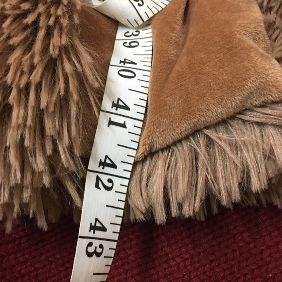 vintage y2k angie faux fur shaggy long coat duster sz m - Picture 9 of 11